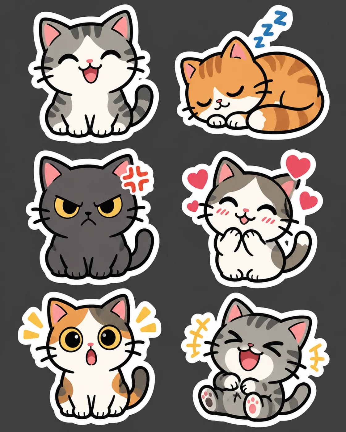 Cat sticker pack