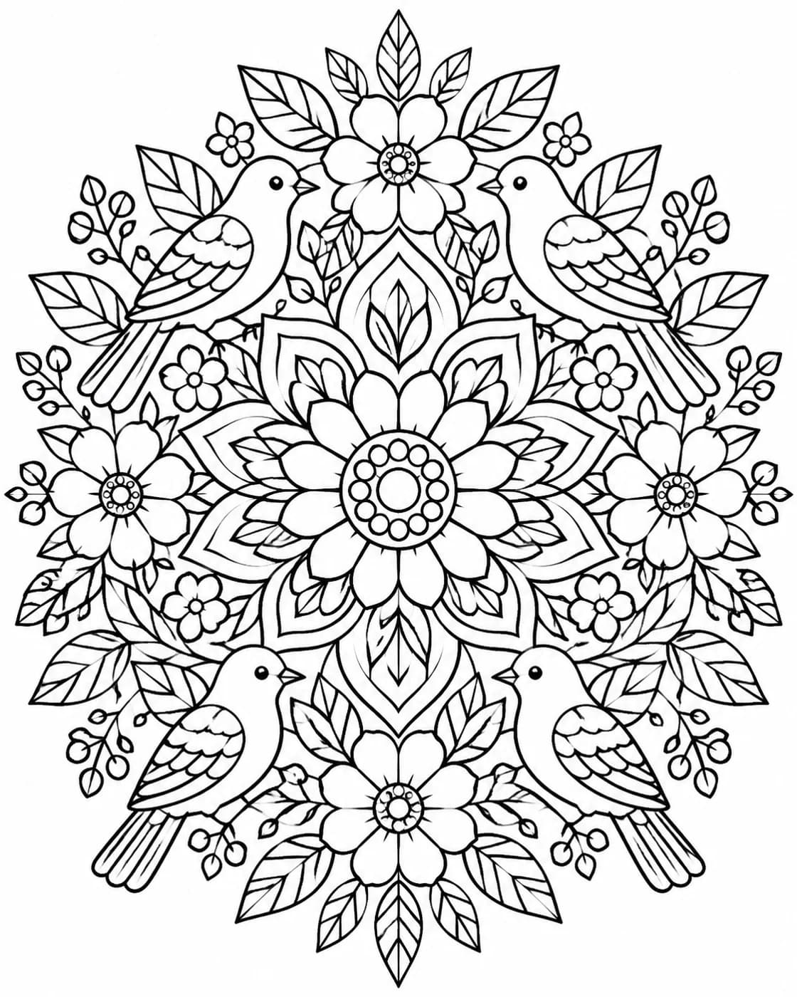 صفحه رنگآمیزی ماندالا