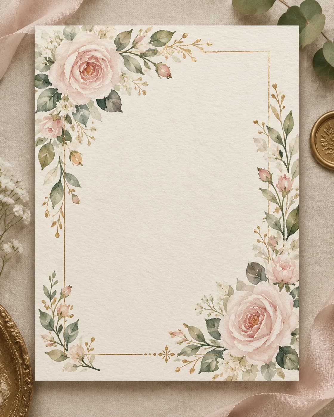کارت عروسی گلدار